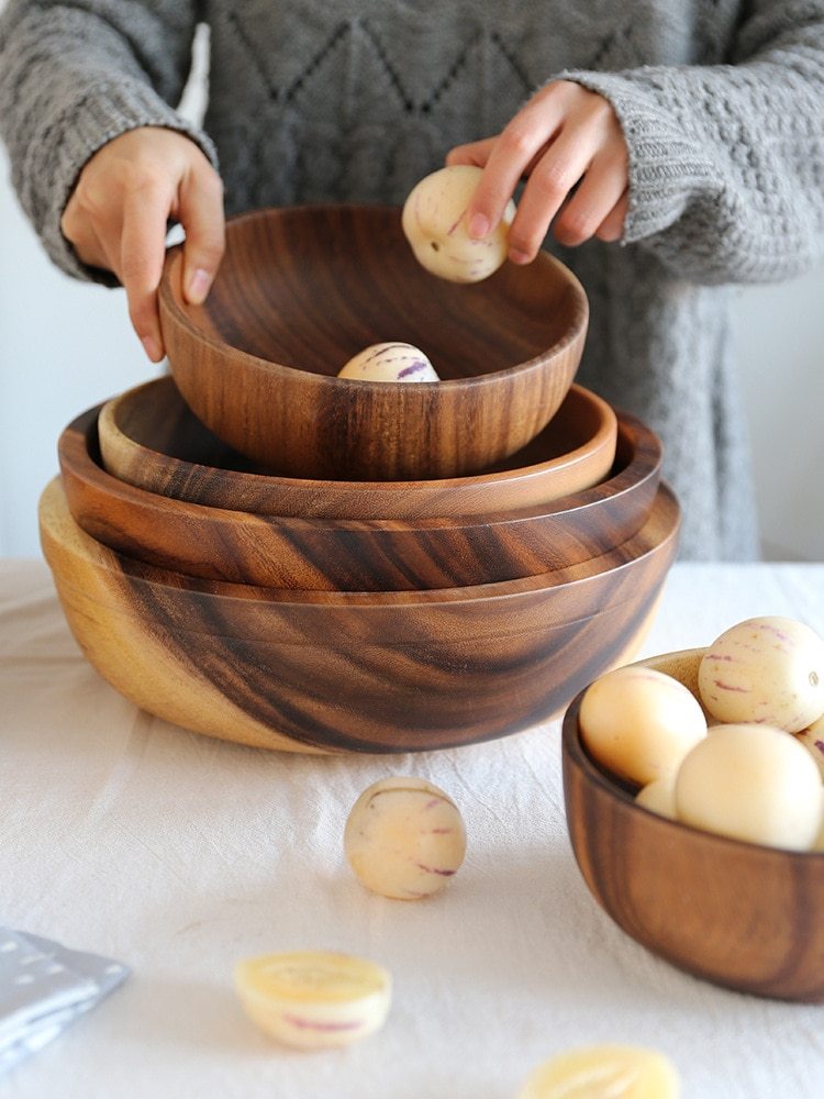 Natural Wooden Bowl