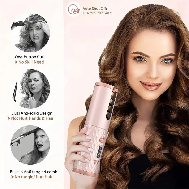 Portable Wireless Hair Curler